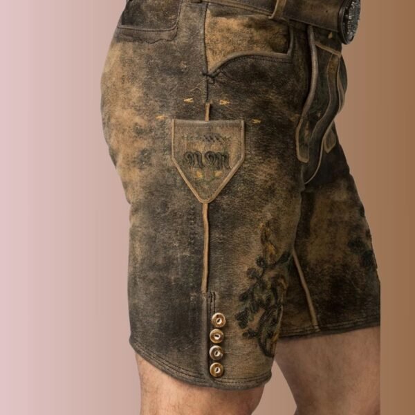 Authentic Bavarian Lederhosen For Men -020 - Image 2