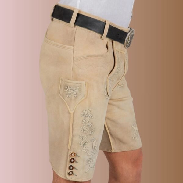 Authentic German Leather Shorts For Oktoberfest -018 - Image 2