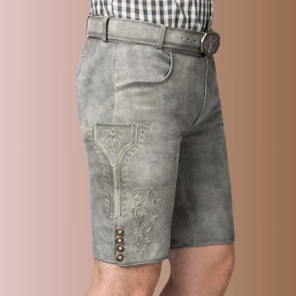 Premium leather Lederhosen for Oktoberfest-011 - Image 2