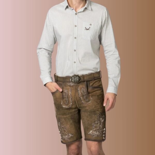 Authentic Traditional Bavarian Lederhosen Men-021