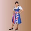 Long Dirndl Denim | Modern Bavarian Style