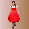 Red Velvet Dirndl Dresses | Bold Bavarian Elegance